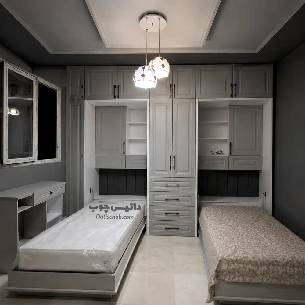 تخت تاشو مدرن یک نفره 2 تخته مدل K71