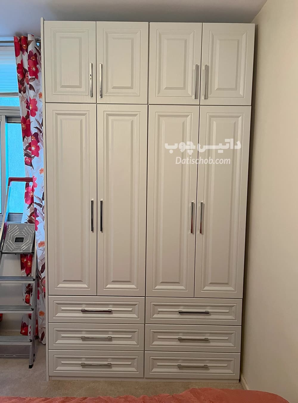 کمد لباس مدرن شیک سفید مدل P74