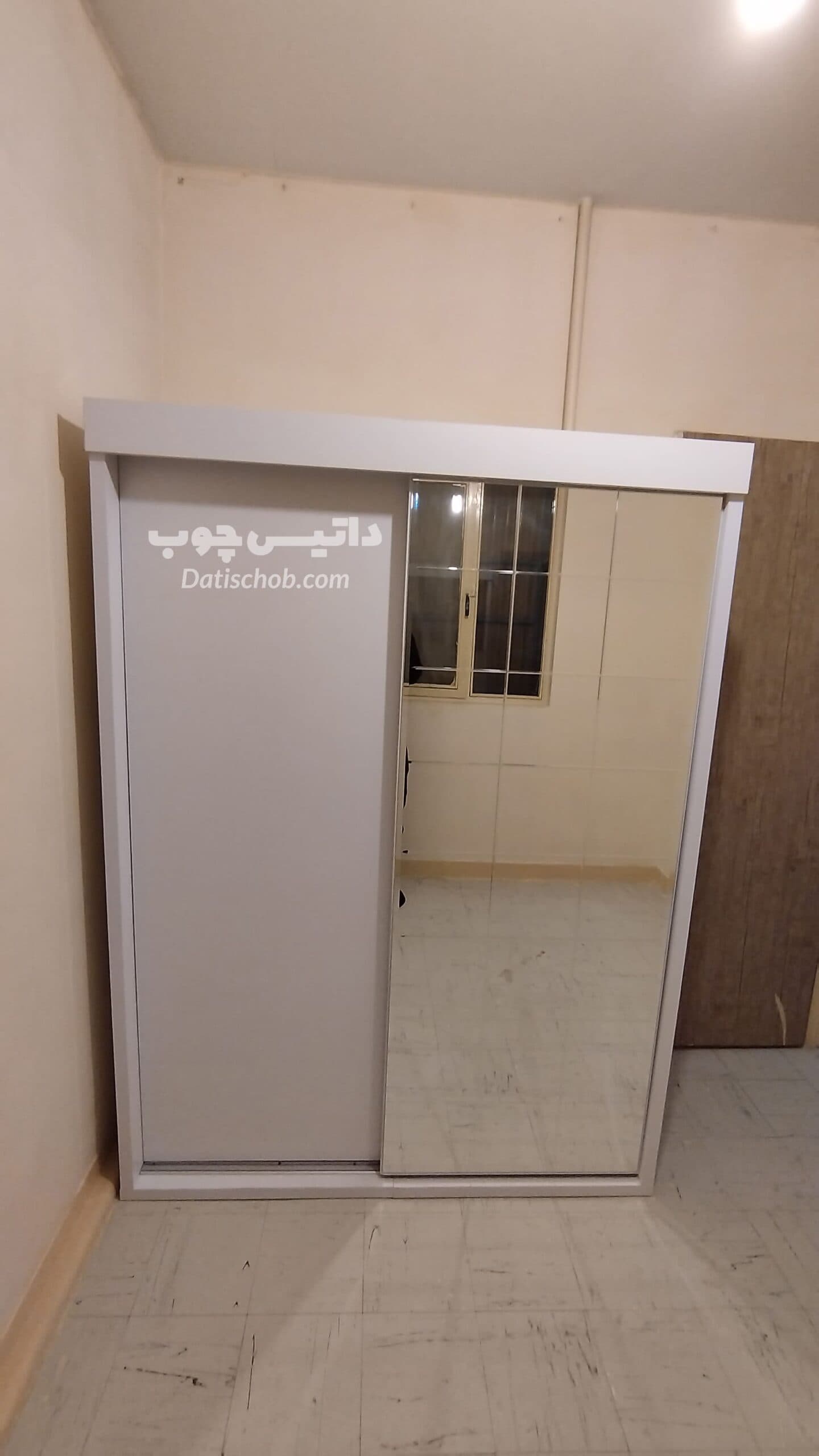 کمد ریلی آینه دار سفید مدل C30