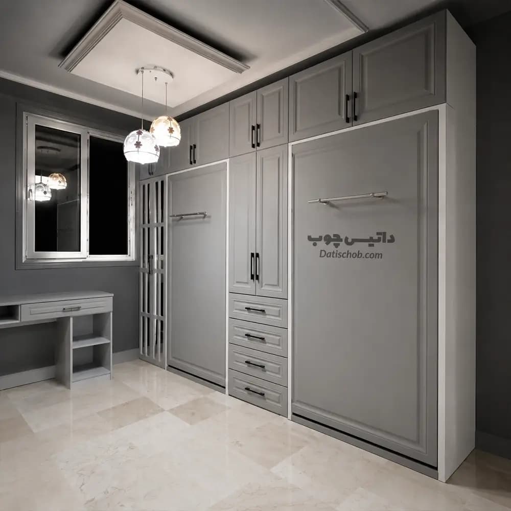 تخت تاشو مدرن یک نفره 2 تخته مدل K71