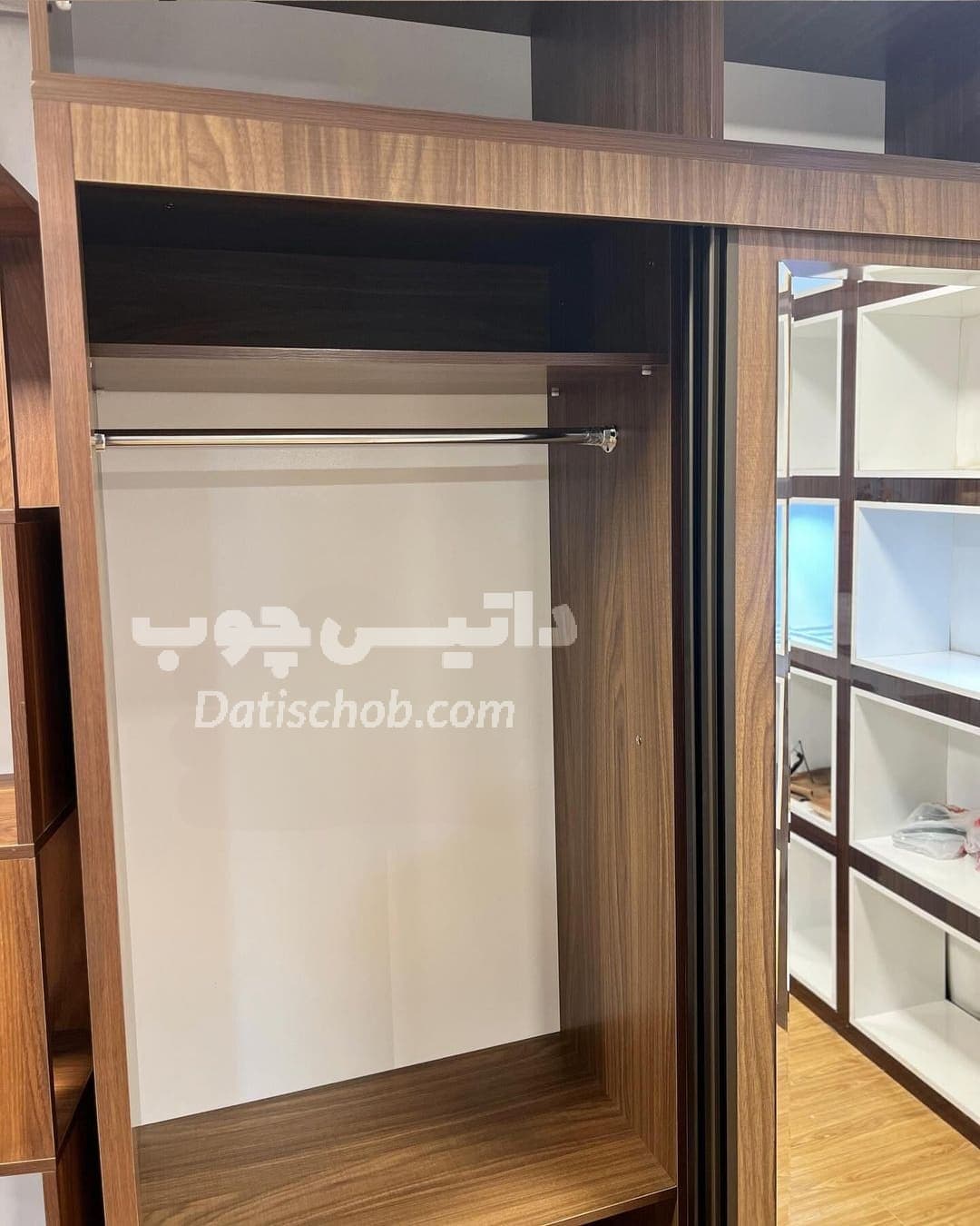 کمد ریلی دو درب قهوه ای شیک مدل C41