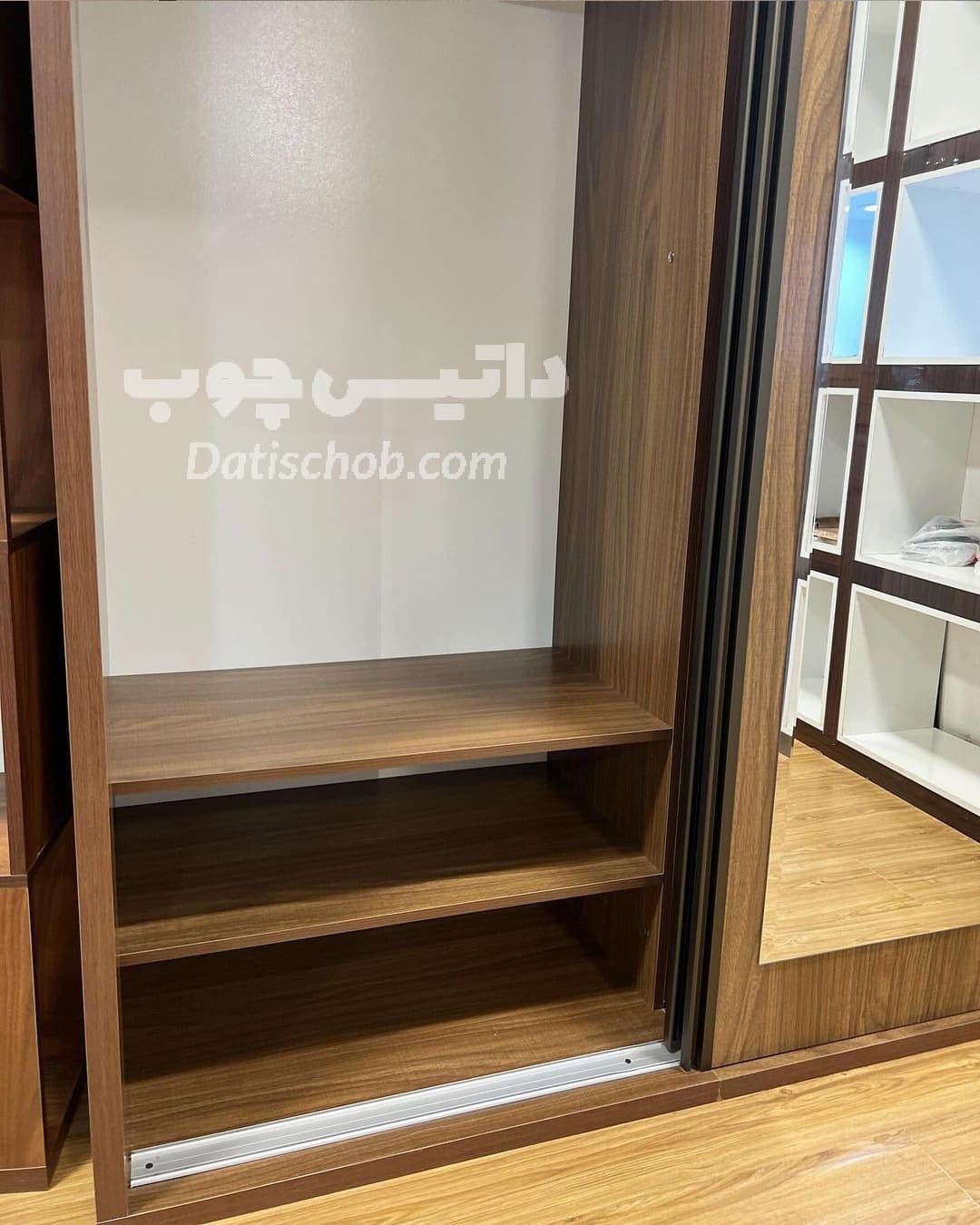 کمد ریلی دو درب قهوه ای شیک مدل C41