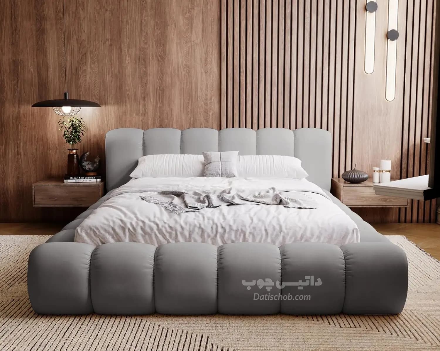 تخت خواب لمسه جک دار مدل T19