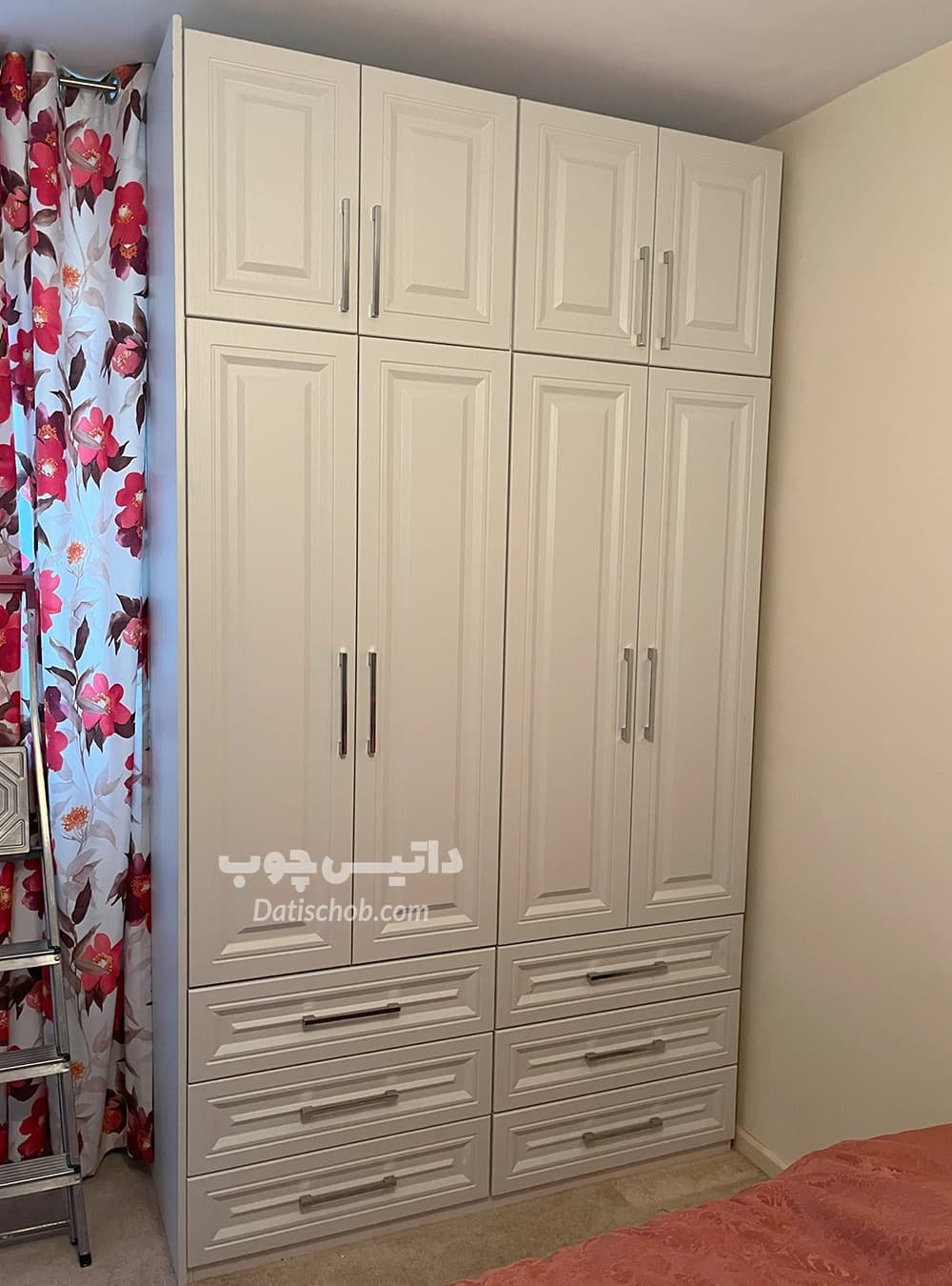 کمد لباس مدرن شیک سفید مدل P74