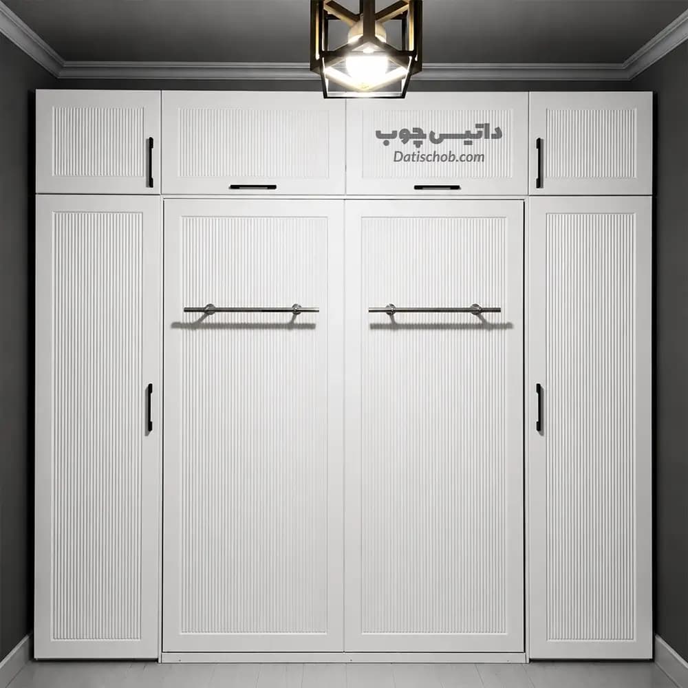 تخت تاشو دو نفره مدرن سفید مدل K60