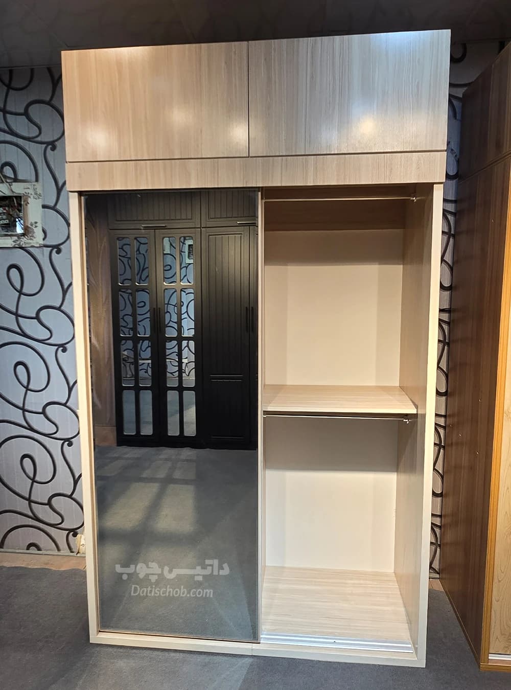 کمد ریلی دو تکه آینه دار مدل C86