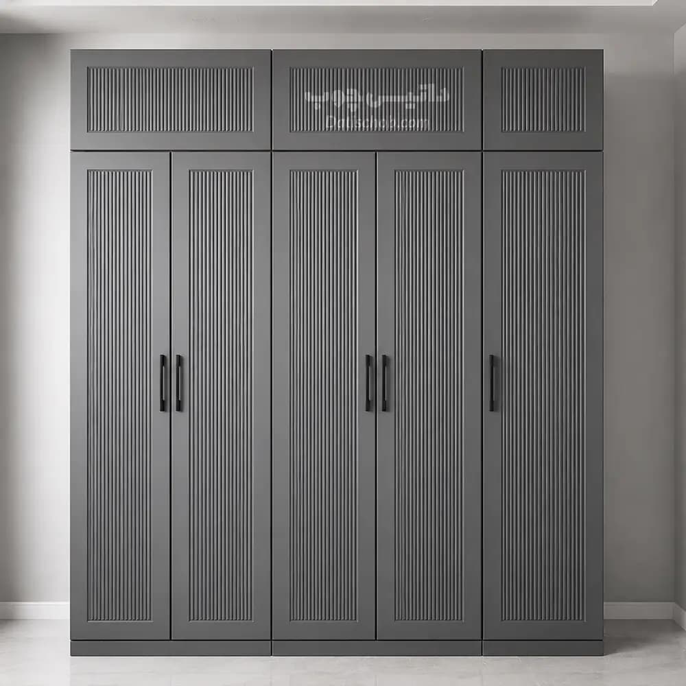 کمد لباس شیک طوسی طرح کبریتی مدل P87