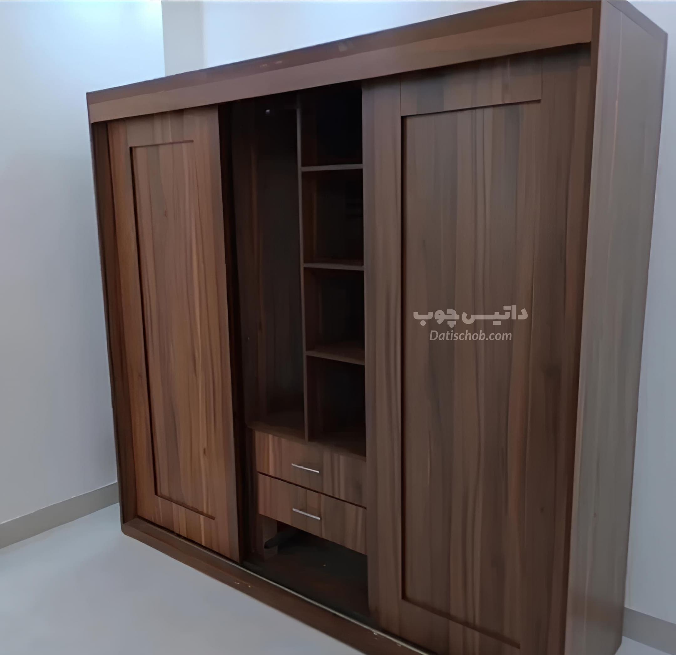 کمد ریلی سه درب قهوه ای شیک مدل C11
