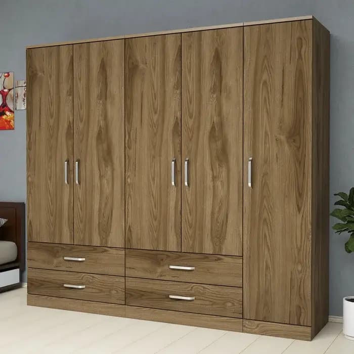 کمد لباس مدرن کشو دار شیک سفید مدل P47