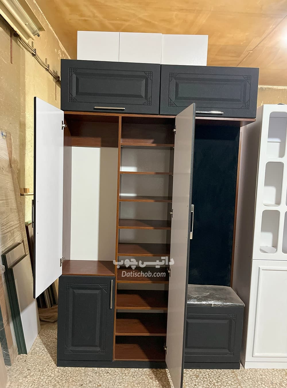 جاکفشی مدرن مشکی مدل P72