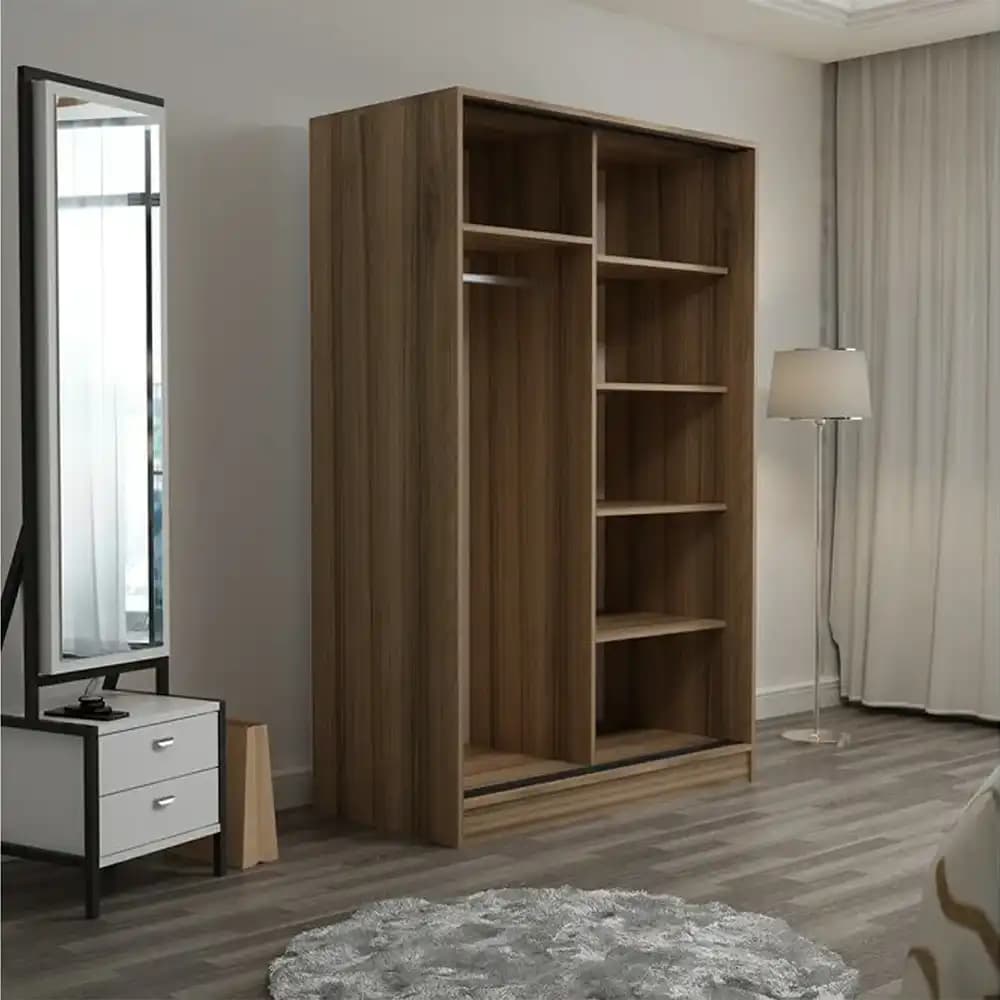 کمد ریلی دو درب شیک ساده سفید مدل C16