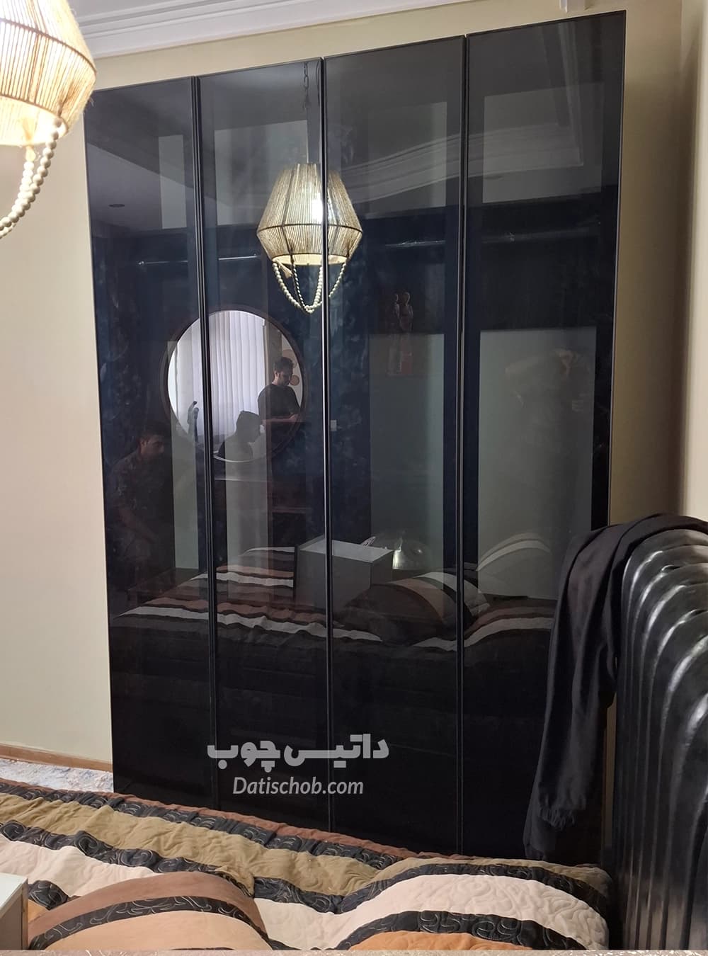 کمد لباس مدرن شیک شیشه ای مدل P70