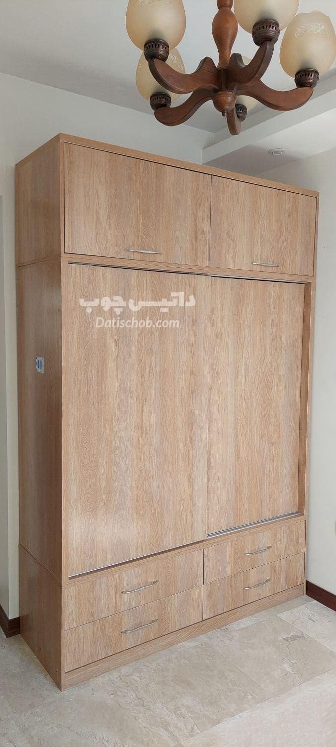 کمد ریلی دو درب ساده جادار مدل C14