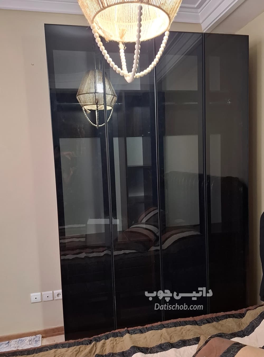 کمد لباس مدرن شیک شیشه ای مدل P70