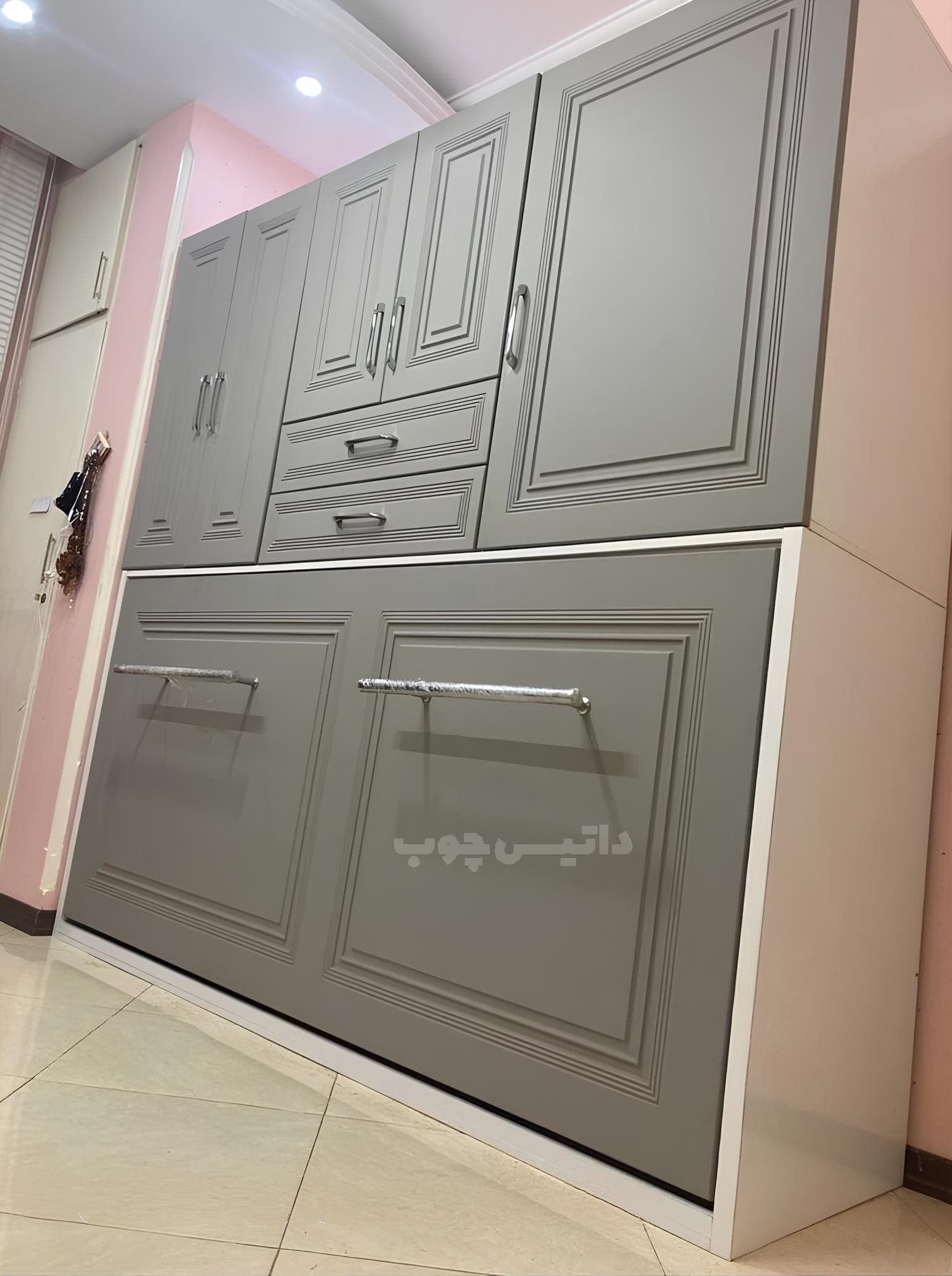 تخت تاشو افقی یک نفره مدرن مدل K30