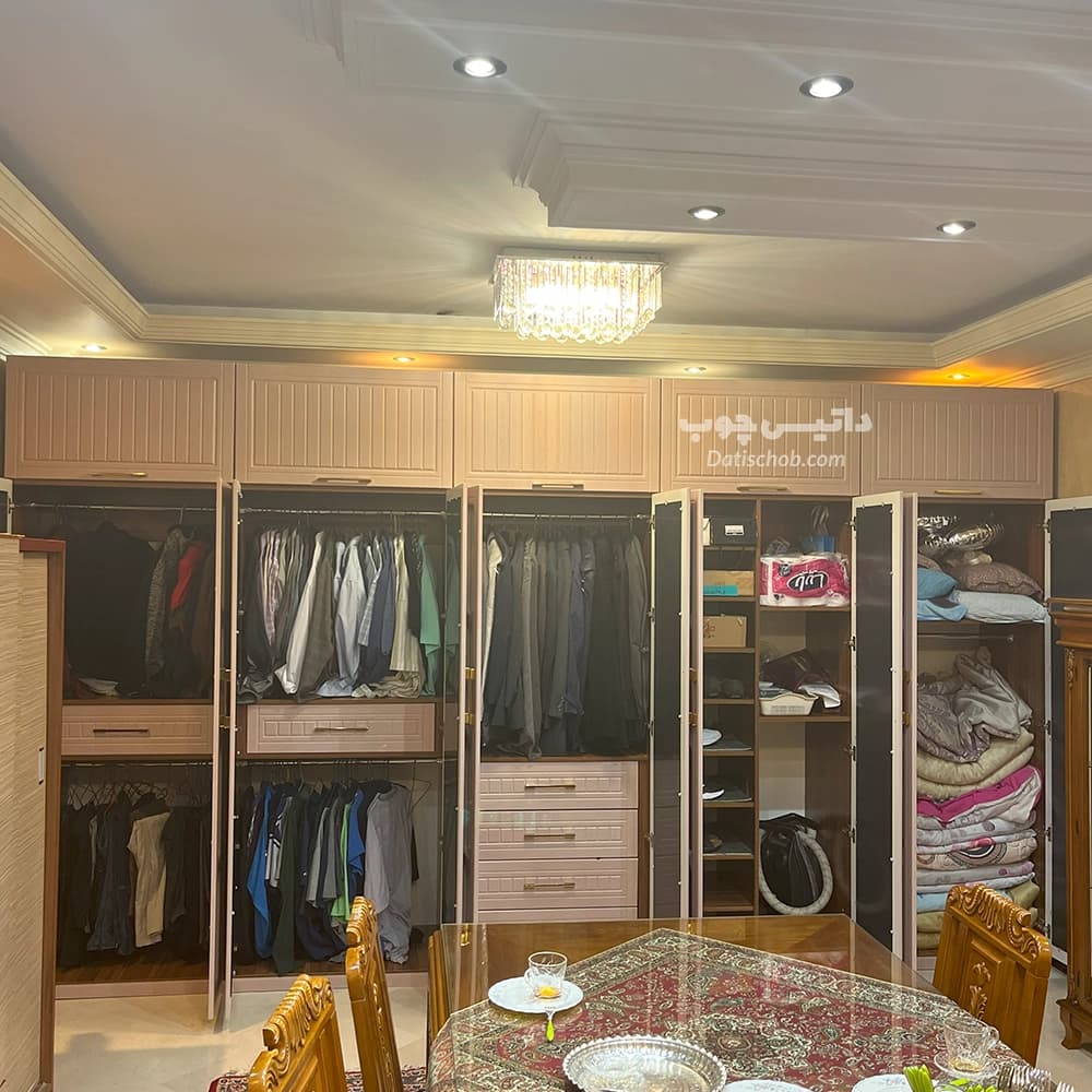 کمد لباس شیک آینه دار طرح پنجره ای مدل P75