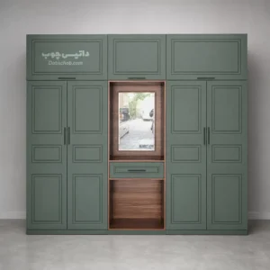 کمد لباس مدرن آینه دار 3 تیکه طرح کابینتی مدل P79