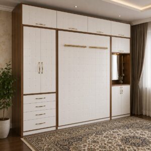 تخت تاشو دونفره دیواری مدل K41